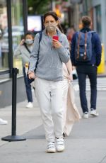 KATIE HOLMES Out and About in New York 06/01/2022