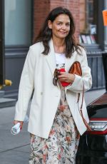 KATIE HOLMES Out and About in New York 06/29/2022