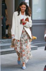 KATIE HOLMES Out and About in New York 06/29/2022