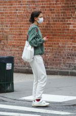 KATIE HOLMES Out in New York 06/02/2022