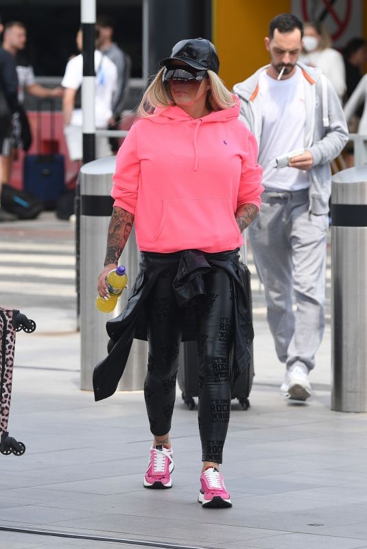 KATIE PRICE Leaves Heathrow Airport 06/25/2022