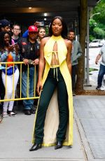 KEKE PALMER Outside ABC Studios in New York 06/16/2022