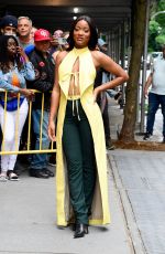 KEKE PALMER Outside ABC Studios in New York 06/16/2022