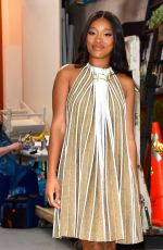 KEKE PALMER Outside ABC Studios in New York 06/16/2022