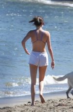 KENDALL JENNER in Bikini Top at a Beach in Malibu 06/21/2022