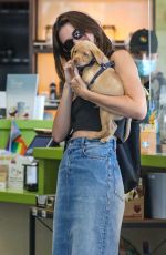 KENDALL JENNER in Denim Skirt at Earthbar in West Hollywood 06/27/2022