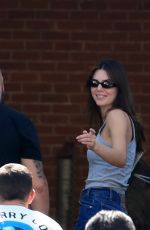 KENDALL JENNER Takes Her Land Rover Defender to a Body Shop in Los Angeles 06/15/2022