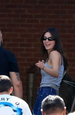 KENDALL JENNER Takes Her Land Rover Defender to a Body Shop in Los Angeles 06/15/2022