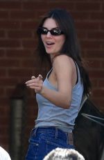 KENDALL JENNER Takes Her Land Rover Defender to a Body Shop in Los Angeles 06/15/2022