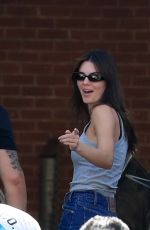 KENDALL JENNER Takes Her Land Rover Defender to a Body Shop in Los Angeles 06/15/2022