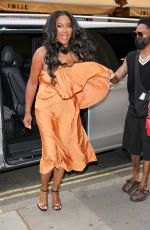 KENYA MOORE Arrives at Bauer Media Offices in London 06/28/2022