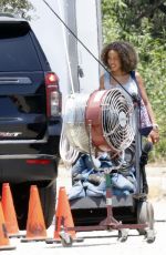 KERRY WASHINGTON on the Set of Unprisoned in Los Angeles 06/17/2022