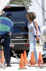 KERRY WASHINGTON on the Set of Unprisoned in Los Angeles 06/17/2022