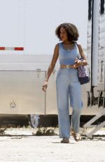 KERRY WASHINGTON on the Set of Unprisoned in Los Angeles 06/17/2022