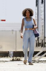 KERRY WASHINGTON on the Set of Unprisoned in Los Angeles 06/17/2022