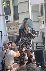 KESHA Ahead of Her Performance in New York 06/24/2022