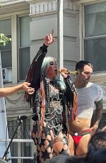 KESHA Ahead of Her Performance in New York 06/24/2022