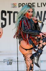 KESHA Performs at Pride Live Stonewall Day in New York 06/24/2022