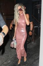 KHLOE KARDASHIAN Out for Dinner at Craig