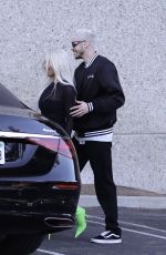 KIM KARDASHIAN and Pete Davidson Leaves Skims Photoshoot in Los Angeles 05/29/2022