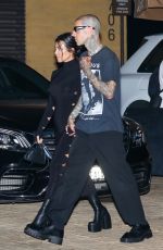 KOURTNEY KARDASHIAN and Travis Barker Leaves Nobu in Los Angeles 06/01/2022