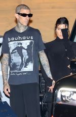 KOURTNEY KARDASHIAN and Travis Barker Leaves Nobu in Los Angeles 06/01/2022