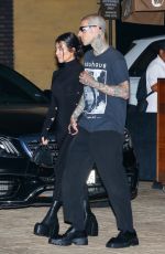 KOURTNEY KARDASHIAN and Travis Barker Leaves Nobu in Los Angeles 06/01/2022