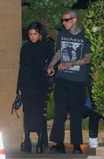 KOURTNEY KARDASHIAN and Travis Barker Leaves Nobu in Los Angeles 06/01/2022