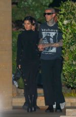 KOURTNEY KARDASHIAN and Travis Barker Leaves Nobu in Los Angeles 06/01/2022