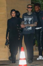 KOURTNEY KARDASHIAN and Travis Barker Leaves Nobu in Los Angeles 06/01/2022