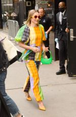 KRISTEN BELL Arrives at Good Morning America in New York 06/20/2022