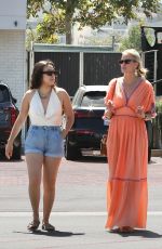 LAETICIA HALLYDAY Out with a Friend in Malibu 06/23/2022