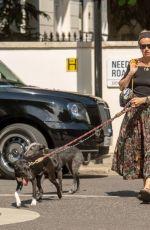 LAURA BAILEY Out with Her Dogs in London 06/15/2022