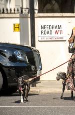 LAURA BAILEY Out with Her Dogs in London 06/15/2022