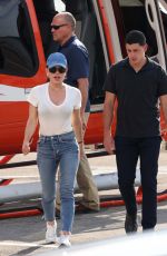 LAUREN SANCHEZ Arrives it New York via Helicopter 05/31/2022