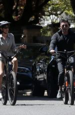 LAUREN SILVERMAN and Simon Cowell at a Bike Ride in Notting Hill 06/14/2022