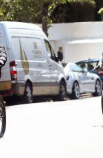 LAUREN SILVERMAN and Simon Cowell at a Bike Ride in Notting Hill 06/14/2022