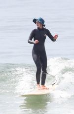 LEIGHTON MEESTER at a Morning Surf Session in Malibu 06/04/2022