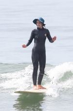 LEIGHTON MEESTER at a Morning Surf Session in Malibu 06/04/2022