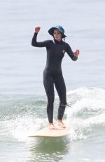 LEIGHTON MEESTER at a Morning Surf Session in Malibu 06/04/2022