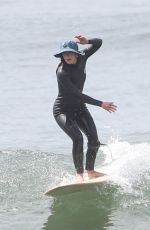 LEIGHTON MEESTER at a Surf Session in Malibu 06/20/2022