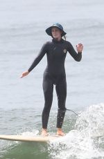 LEIGHTON MEESTER at a Surf Session in Malibu 06/20/2022