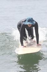 LEIGHTON MEESTER at a Surf Session in Malibu 06/20/2022
