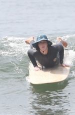 LEIGHTON MEESTER at a Surf Session in Malibu 06/20/2022