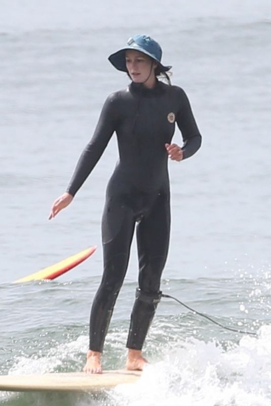 LEIGHTON MEESTER at a Surf Session in Malibu 06/20/2022