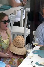 LESLIE MANN and Judd Apatow Out in Capri 06/15/2022