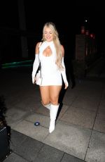 LIBERTY POOLE Arrives at Vermillion Restaurant in Manchester 06/18/2022