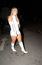 LIBERTY POOLE Arrives at Vermillion Restaurant in Manchester 06/18/2022
