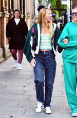 LILA GRACE MOSS Out for Dinner with a Friend in London 06/07/2022
