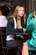 LILA GRACE MOSS Out for Dinner with a Friend in London 06/07/2022